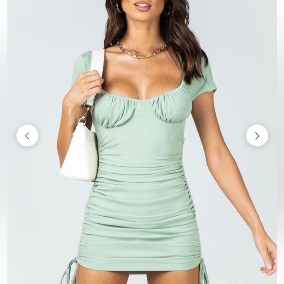 Princess Polly Dresses & Skirts - Princess Polly NEIVE SHORT SLEEVE MINI DRESS adjustable length